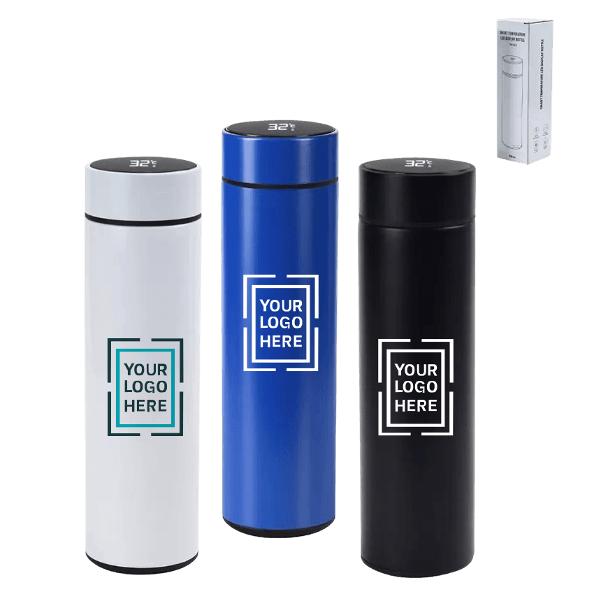 حافظة حرارية مزدوجة الجدار مع شاشة عرض للحرارة - 3