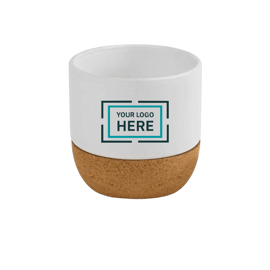 كوب سيراميك مع قاعدة من الفلين بسعة 6 أوقية - 3