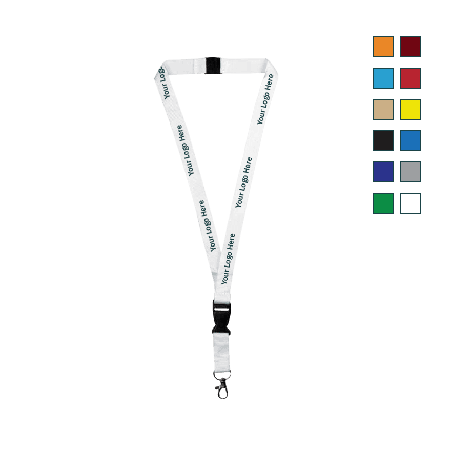 لانيارد مزود بخطاف زناد، قفل أمان، ومشبك - 4