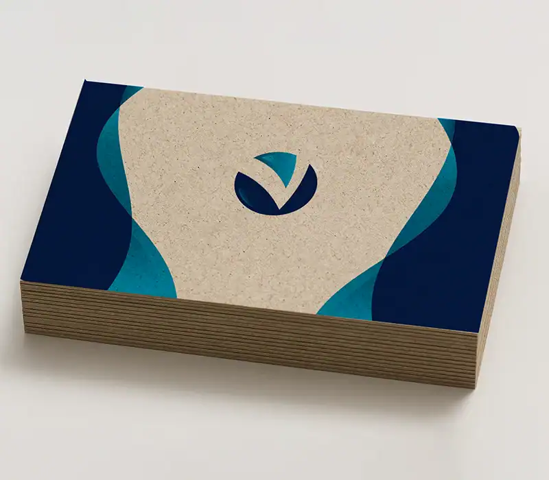 بطاقة تعريفية "بزنس كارد" من ورق معاد تدويره