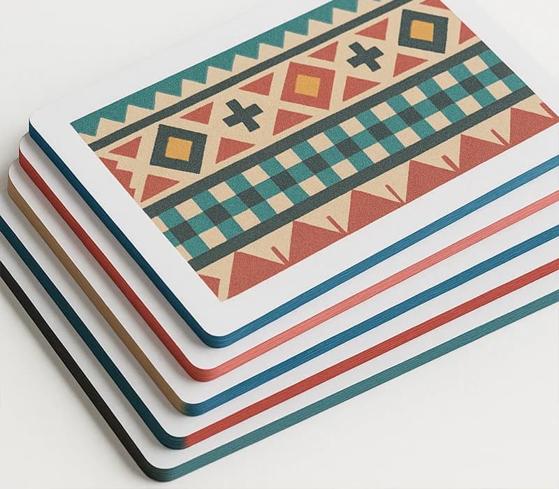 بطاقة تعريفية "بزنس كارد" بحواف ملونة - 3