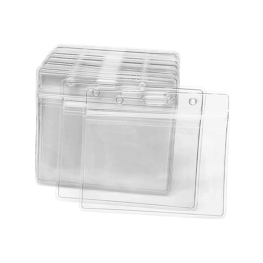 حامل بطاقة هوية بلاستيكي شفاف - 3