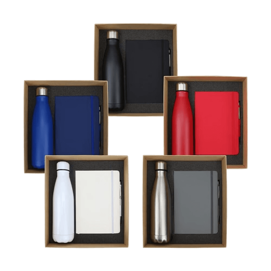 مجموعة هدايا تحتوي على نوت بوك وقلم وحافظة ماء - 2