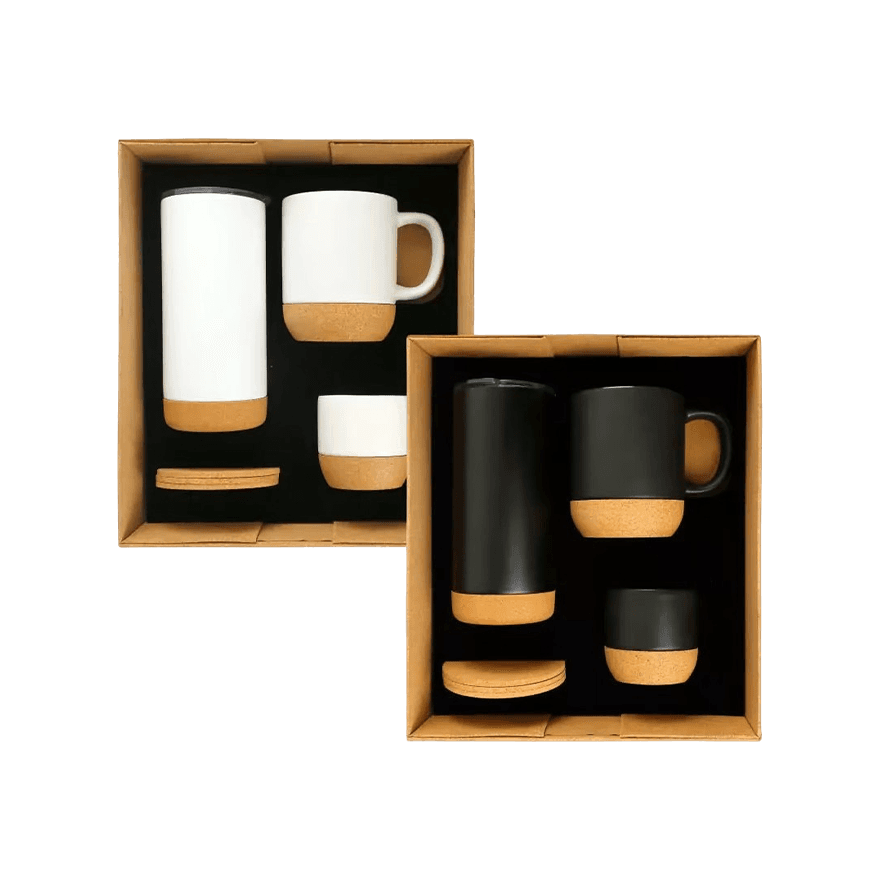 مجموعات هدايا صديقة للبيئة باللونين الأسود والأبيض. - 2