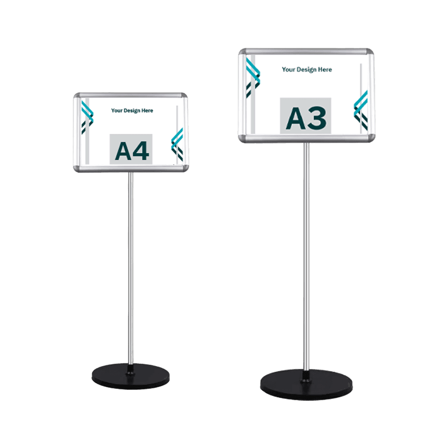 حامل لافتات أرضي للمعارض عرضي - 2