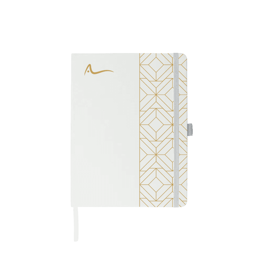 دفتر B5 بغطاء جلد PU مع شريط إغلاق وحامل قلم - 2