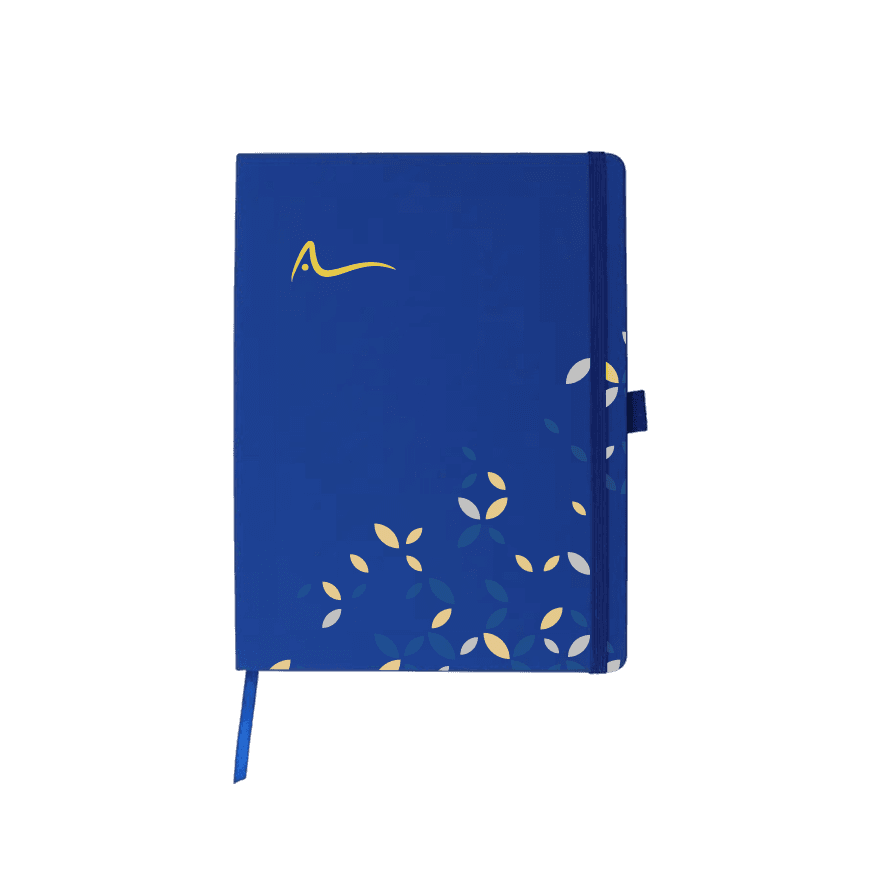 دفتر B5 بغطاء جلد PU مع شريط إغلاق وحامل قلم - 4