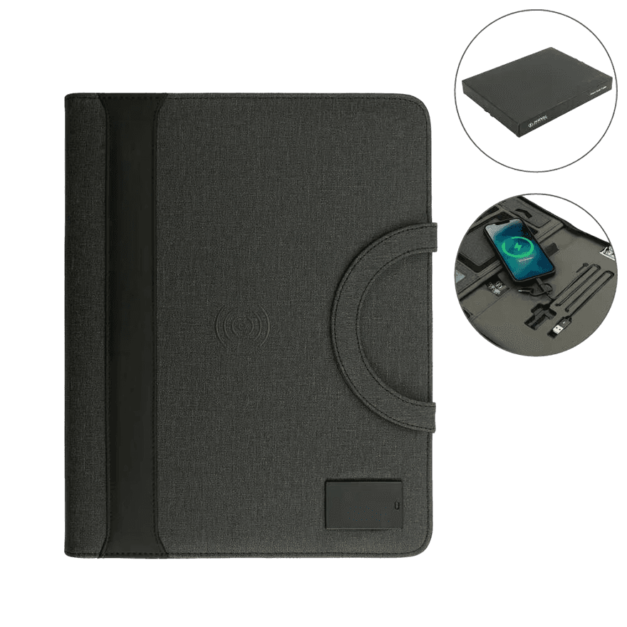 محفظة دورنييل A4 مع بنك طاقة 8000 مللي أمبير وشعار LED - 2