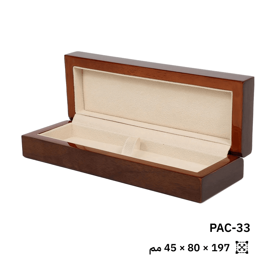 علبة قلم من الخشب