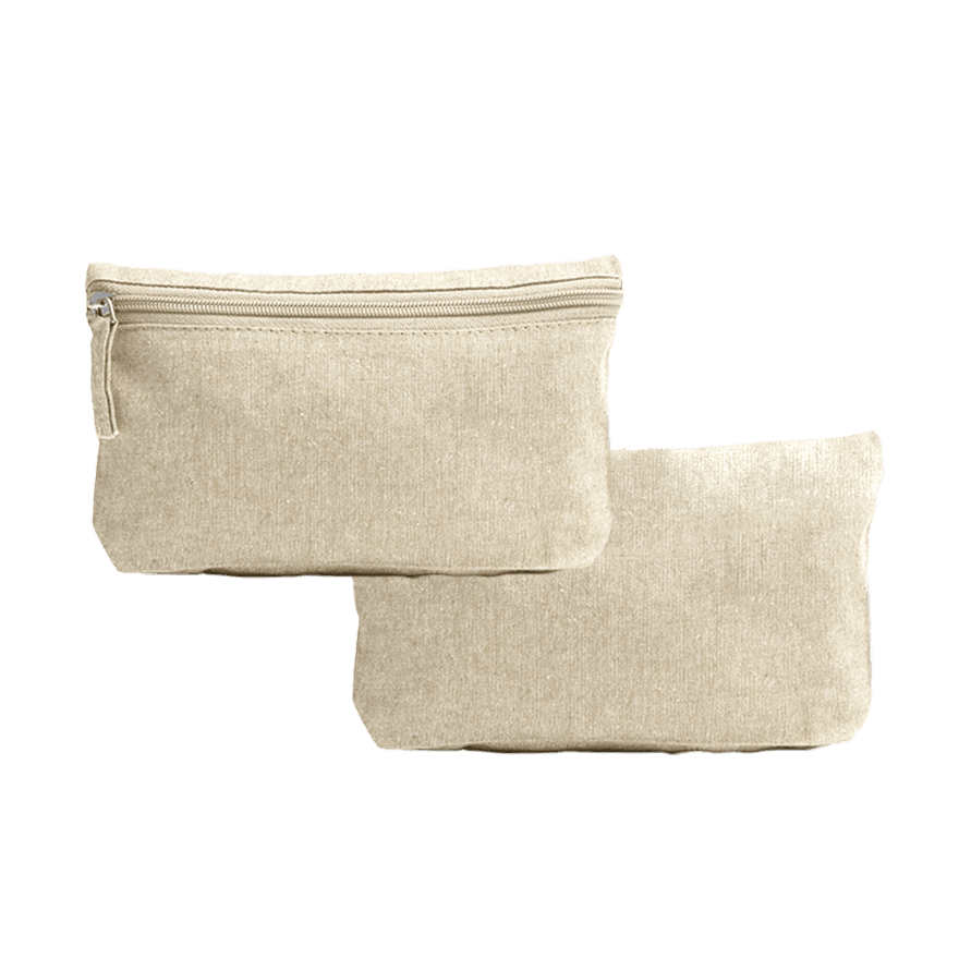 حقيبة قطنية 6 أوقية مع سحّاب أمامي - 3